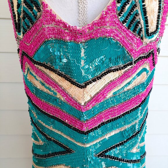 Y2K gorgeous hand sequined dress from Forever Unique London - Picture 7 of 16